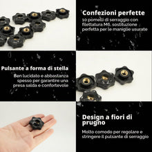 Carica l'immagine nel visualizzatore di Gallery, 10pcs Manopola A Stella M8 X 32, Dado Di Serraggio Per Vite A Stella, Maniglia Mobili Meccanica Apparecchiature Elettron