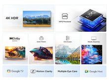 Carica l'immagine nel visualizzatore di Gallery, TCL 75V6C TV 75" 4K UHD Smart LED TV, 4K HDR, Google TV con design senza bordi (Dolby Audio, Motion Clarity, compatibile con Google Assistant e Alexa)