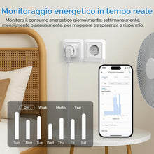 Carica l'immagine nel visualizzatore di Gallery, SURFOU Presa Smart, 16A Intelligente Plug Compatibile con Alexa e Google Home, Controllo Vocale, 2.4GHz WiFi Accesso Rem