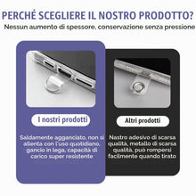 Carica l'immagine nel visualizzatore di Gallery, Toppa per Cordino Cellulare Universal,8pcs Linguetta Telefonolinguetta Di Fissaggio Per Cordino Catena Per Cellulare, Ad