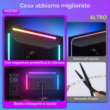 Carica l'immagine nel visualizzatore di Gallery, Luce per monitor da gaming, retroilluminazione con effetto di sincronizzazione del colore dello schermo per monitor per 