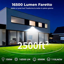 Carica l'immagine nel visualizzatore di Gallery, Faretto LED da esterno 150W Industriale 16500LM 6500K Luce Giorno IP66 Impermeabile, Dissipazione Termica Efficiente, Ri