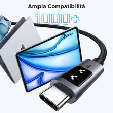 Carica l'immagine nel visualizzatore di Gallery, UGREEN Uno Cavo USB C 100W Nylon Intrecciato Ricarica Rapida (2M)