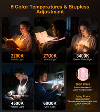 Carica l'immagine nel visualizzatore di Gallery, Gritin 2026 2a Gen Luce per Lettura LED Full Spectrum-Rosa Tenue