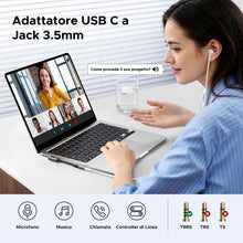 Carica l'immagine nel visualizzatore di Gallery, UGREEN Adattatore da USB-C a Jack Audio 3,5 mm Angolato a 90 Gradi