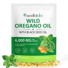 Carica l'immagine nel visualizzatore di Gallery, Olio di origano 120 capsule, oil of oregano with black seed oil, olio di origano in capsule con olio di semi neri | Non 