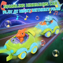Carica l'immagine nel visualizzatore di Gallery, PATEMZON Macchina Telecomandata per Bambini, 2 Pezzi Dinosauro Auto Telecomandata Giochi, Monster Truck Unicorno Giocattolo con Luci e Musica, Calcio, Regalo Bambino 2 3 4 5 6 Anni Maschio