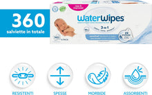 Carica l'immagine nel visualizzatore di Gallery, WaterWipes Sensitive+ Newborn &amp; Baby Wipes, 6 Confezioni