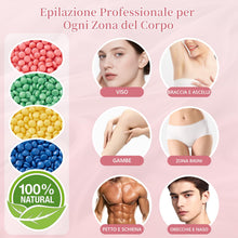 Carica l'immagine nel visualizzatore di Gallery, Kit Cera Brasiliana Ceretta Brasiliana - Scaldacera con 4x100g Perle di Cera Brasiliana, Ciotola in Silicone, Spatole - 