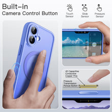 Carica l'immagine nel visualizzatore di Gallery, JETech Cover Magnetica Opaca per iPhone 16, Blu Oltremare