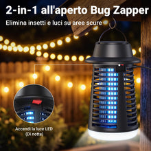 Carica l'immagine nel visualizzatore di Gallery, Lampada Antizanzare Elettrica, Lampada Zanzare Elettrico 4200V 20W UV, IPX6