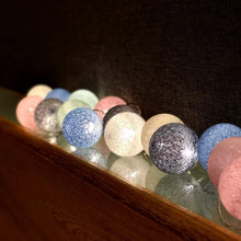 Carica l'immagine nel visualizzatore di Gallery, Ciskotu Ghirlanda Luminosa Cotone LED Con spina, 3,8M 20 Palline Decorativ Catena Luminoso Interno LED, Ghirlanda Lumino
