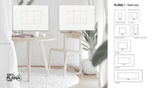Carica l'immagine nel visualizzatore di Gallery, Vimar 14653U.11 Plana Up placca 3 mod centrali 12.3x8.6x0.97cm, bianco matt