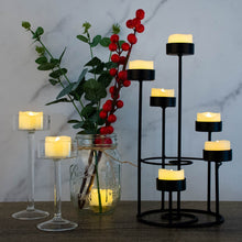 Carica l'immagine nel visualizzatore di Gallery, 24 lumini a LED da 3 cm, con batteria, luce bianca calda, elettriche, senza fiamma, fiamma tremolante, per esterni, fest