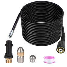 Carica l'immagine nel visualizzatore di Gallery, Monave 15m Sonda Sturatubi Compatible con Karcher Idropulitrice, Tubo Idropulitrice Per K2 K3 K4 K5 K7 Accessori Idropul