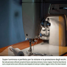 Carica l'immagine nel visualizzatore di Gallery, Lampada per macchina da cucire, lampada flessibile a collo di cigno a LED con base magnetica per macchina da cucire 110-