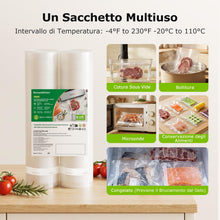 Carica l'immagine nel visualizzatore di Gallery, Bonsenkitchen Sacchetti Sottovuoto 2 rotoli 28x600 cm