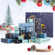 Carica l'immagine nel visualizzatore di Gallery, Esportic Calendario dell'Avvento, 24 scatole Colorate per Installazione e riempimento, riutilizzabili, Bambini e Adulti, Calendario di Natale, 33,00 x 30,50 x 8,50 cm