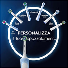 Carica l'immagine nel visualizzatore di Gallery, Oral-B 2 Spazzolini Elettrici Vitality Pro, Blu e Nero, 2 Testine