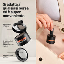 Carica l'immagine nel visualizzatore di Gallery, Polvere per capelli IMPERIO - Correttore per infoltimento capelli per donna e uomo, mascara per capelli waterproof per n