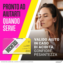 Carica l'immagine nel visualizzatore di Gallery, BIOCHETASI Acidità, Integratore Alimentare per Aiuto contro Pesantezza, Gonfiore e Acidità di Stomaco, Senza Glutine e L