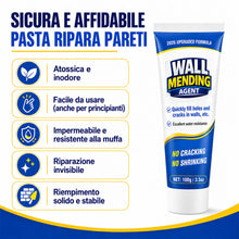 Carica l'immagine nel visualizzatore di Gallery, Kit Stucco Per Muro Bianco Pronto, Stucco Veloce In Tubetto Impermeabile con Raschietto, Riparatore Muro Ad Asciugatura 