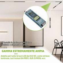 Carica l'immagine nel visualizzatore di Gallery, 24 V DC 150 W LED Alimentatore Trasformatore per Strisce e Luci LED