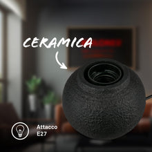 Carica l'immagine nel visualizzatore di Gallery, Briloner - Lampada da tavolo con interruttore a filo, base in ceramica, E27 max. 25W, lampada da comodino, scrivania, co
