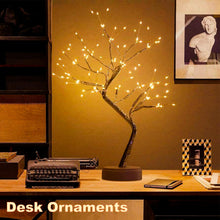 Carica l'immagine nel visualizzatore di Gallery, XVZ LED Albero Bonsai Lampada da Tavolo, 108 LED Luce Notturna a Operata a Batteria e USB, DIY Regolazione dei rami per 