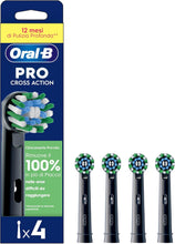 Carica l'immagine nel visualizzatore di Gallery, Oral-B Testine di Ricambio Pro Cross Action, Nere, 4 Ricambi