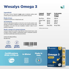 Carica l'immagine nel visualizzatore di Gallery, Omega 3 IFOS 5 Stelle Certificato, 90 capsule in Blister da 1000mg in forma Trigliceride, Senza Retrogusto. Olio di pesc