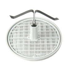 Carica l'immagine nel visualizzatore di Gallery, La Ventilazione TUR100B - Griglia di Ventilazione Rotonda, Plastica, Per fori da diametro 40 a 80 mm, Bianco, griglia 10