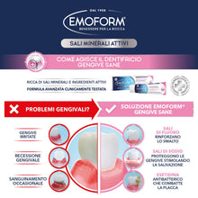 Carica l'immagine nel visualizzatore di Gallery, Emoform Dentifricio Gengive Sane 100ml - con Sali di Sodio ed Esetidina - Riduce il Sanguinamento Gengivale in oltre il 