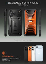 Carica l'immagine nel visualizzatore di Gallery, SUPCASE Cover per iPhone 18 Pro/iPhone 17 Pro Resistente a 360, Nero