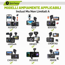 Carica l'immagine nel visualizzatore di Gallery, Sportway S501 Supporto a ventosa per telecamera (5a generazione) con connettori sostituibili per CHORTAU OldShark NIUTA Boogiio ORSKEY Abask e la maggior parte delle telecamere da cruscotto per auto