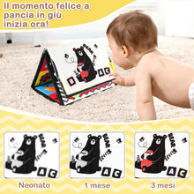 Carica l'immagine nel visualizzatore di Gallery, URMYWO Giochi Montessori Neonato 0 3 6 12 Mesi, Libro Sensoriale con Specchio, Tummy Time Morbidi di attività Giocattoli Educativi Interattivo Regali