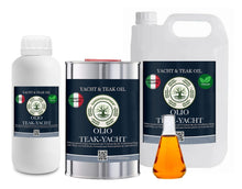 Carica l'immagine nel visualizzatore di Gallery, OLIO TEAK NATURAL GSW, protezione UV di mobili e pavimenti pietra naturale e BARCHE E YACHT, incolore - naturale (1000 ml)