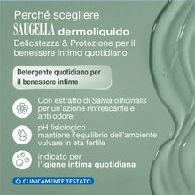 Carica l'immagine nel visualizzatore di Gallery, Saugella Dermoliquido, Detergente Intimo Quotidiano, pH Fisiologico, 500 ml