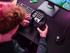 Trust Gaming GXT 415 Zirox Cuffie Gaming Leggere con Driver da 50 mm per PC, Xbox, PS4, PS5, Switch, Mobile, Jack Audio 3.5 mm, Cavo 2m, Cuffie con Microfono Over-Ear - Nero