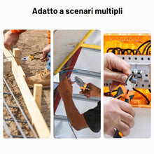 Carica l'immagine nel visualizzatore di Gallery, 3 Pezzi Pinza Elettricista, Pinze Elettricista con Maniglia Ergonomico, Pinza a Becco Lungo, Taglio Diagonale, Pinze da 