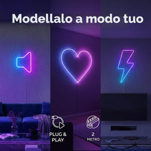 Carica l'immagine nel visualizzatore di Gallery, Calex Striscia LED Neon Flex Smart, 2m, RGBIC, WiFi App