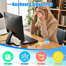 Carica l'immagine nel visualizzatore di Gallery, Joycabin Giocattoli Fidget da Tastiera con Luce LED, Portachiavi per Tastiera, Tastiera a 4 Tasti, Fidget, Clicker per T