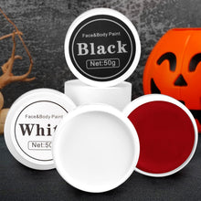 Carica l&#39;immagine nel visualizzatore di Gallery, Trucchi Halloween, Trucco Halloween Bambini Adulti, Halloween Trucco Make Up, Trucco Bianco Nero Rosso per Viso Corpo Halloween, Truccabimbi Set per Halloween Carnevale Feste