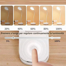 Carica l'immagine nel visualizzatore di Gallery, Ricaricabile Lampada Da Lettura, Luce Per Lettura Libri A Letto Con Clip, Ricaricabile, 3 Temperature Di Colore, Dimmera