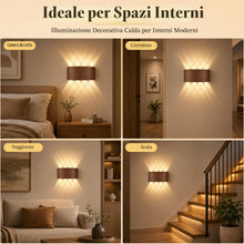 Carica l'immagine nel visualizzatore di Gallery, 2 Pezzi Applique da Parete LED per Interni, 8W Up Down Lampada da Parete