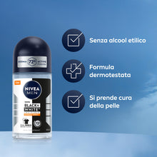 Carica l'immagine nel visualizzatore di Gallery, NIVEA MEN Black &amp; White Ultimate Impact Roll-On, 50 ml