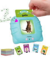 Carica l'immagine nel visualizzatore di Gallery, Schede Flash Cards Parlanti,Giocattoli di Apprendimento per Bambini dai 1 - 12 Anni, Educativi Prescolari da Ascoltare e Imparare di Base 224 Parole(Blu italiano)