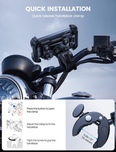 Carica l'immagine nel visualizzatore di Gallery, Lamicall Supporto Telefono Moto Antivibrazione - [Doppio Ammortizzatore]