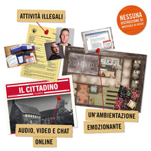Carica l'immagine nel visualizzatore di Gallery, Hidden Games Luogo del Reato - Un piano perfetto - Italiano - Gioco investigativo realistico ed emozionante, tipo Escape Room da tavolo