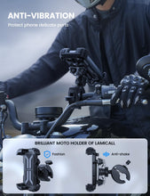 Carica l'immagine nel visualizzatore di Gallery, Lamicall Supporto Telefono Moto Antivibrazione - [Doppio Ammortizzatore]